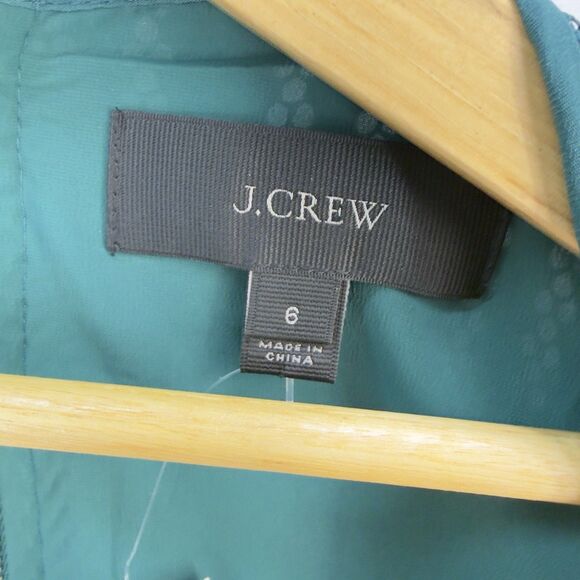 NEW ! J.CREW Striped Eyelet Dress Sz 6 - Picture 15 of 17